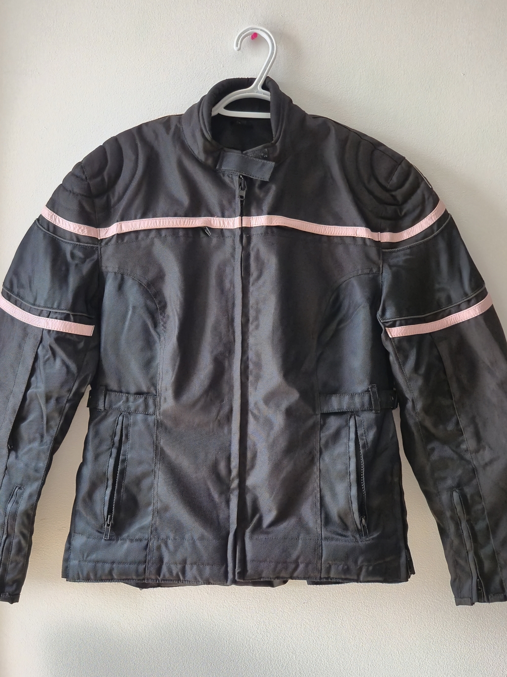 Vintage Screaming Eagle Black Pink Biker Jacket , Y2K Biker-Chic